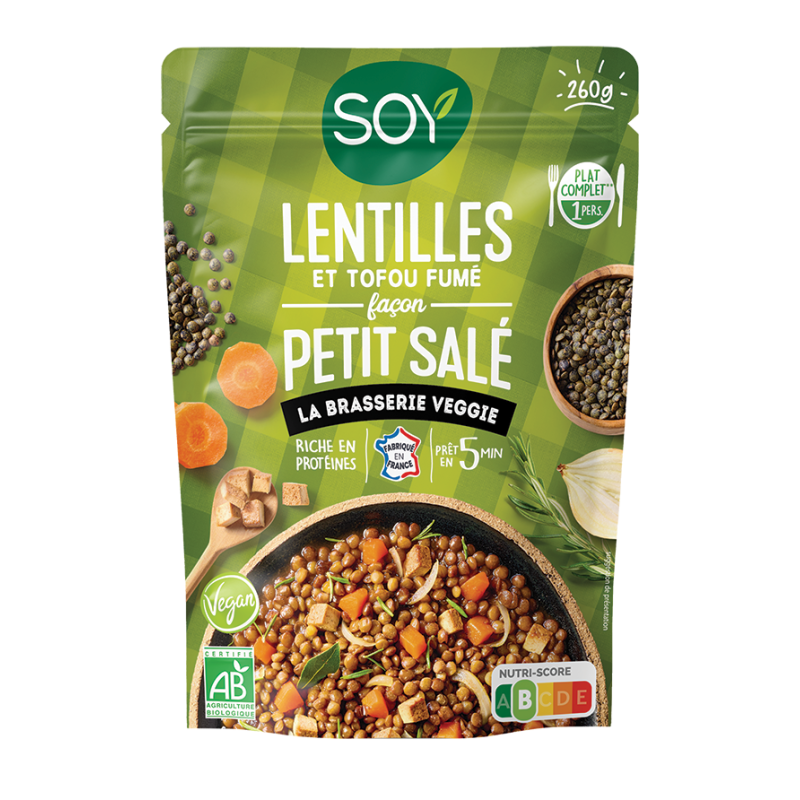 Lentilles et tofu fumé (OAVFP) 260g