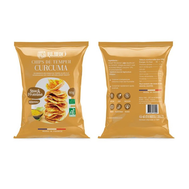 Chips Tempeh Curcuma (CoopB) 60g