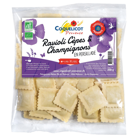 Ravioli frais cèpes champ (OAVFP) 250g