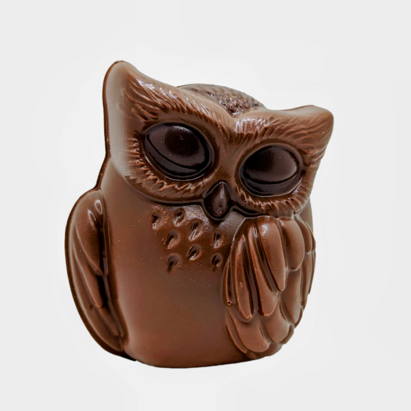 Chocolat au lait Hibou 135g - H 13cm (Alix)