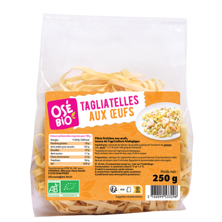Tagliatelles aux oeufs (OAVFP) 250g