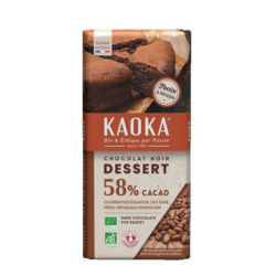 Chocolat dessert noir 58% (OAVFP) 200g