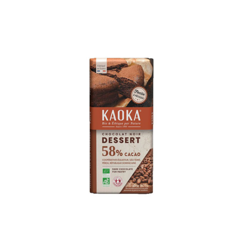 Chocolat dessert noir 58% (OAVFP) 200g