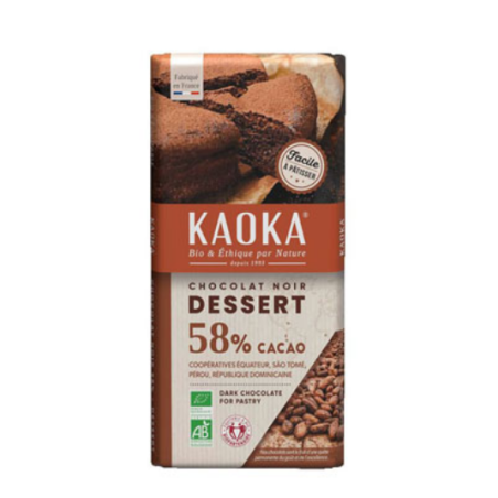 Chocolat dessert noir 58% (OAVFP) 200g