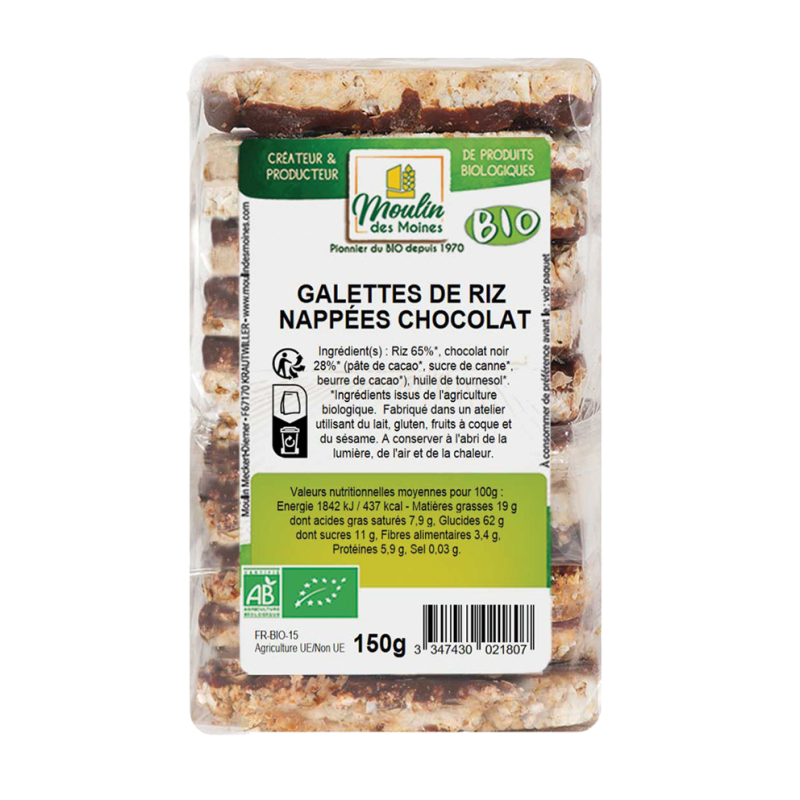 Galettes de riz chocolat (OAVFP) 150g