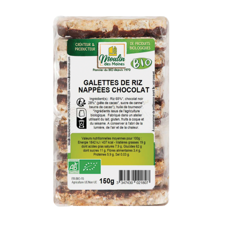 Galettes de riz chocolat (OAVFP) 150g