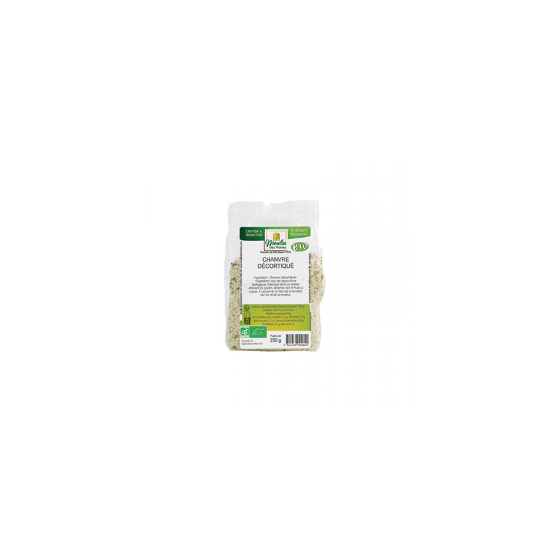 Graines chanvre décortiquées (OAVFP) 250g