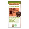 Chocolat noir 88% Bolivie (Ethiquable) 100g