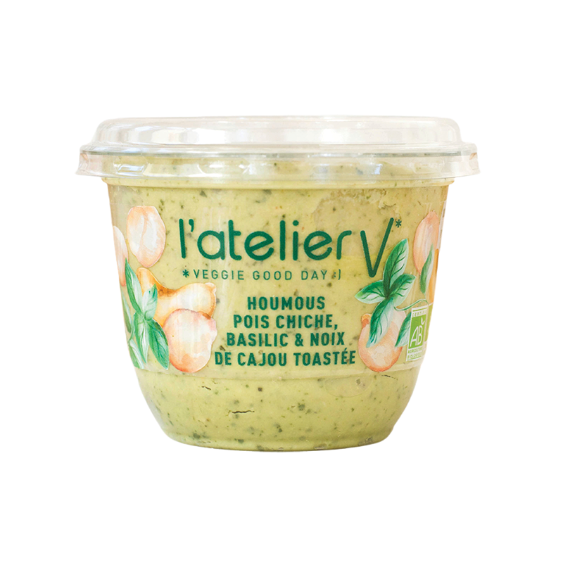 Houmous pois chiche basilic cajou (OAVFP) 150g